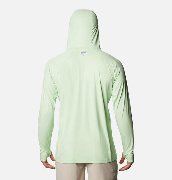 Columbia PFG Terminal Deflector Hoodies Green For Men's NZ31870 New Zealand